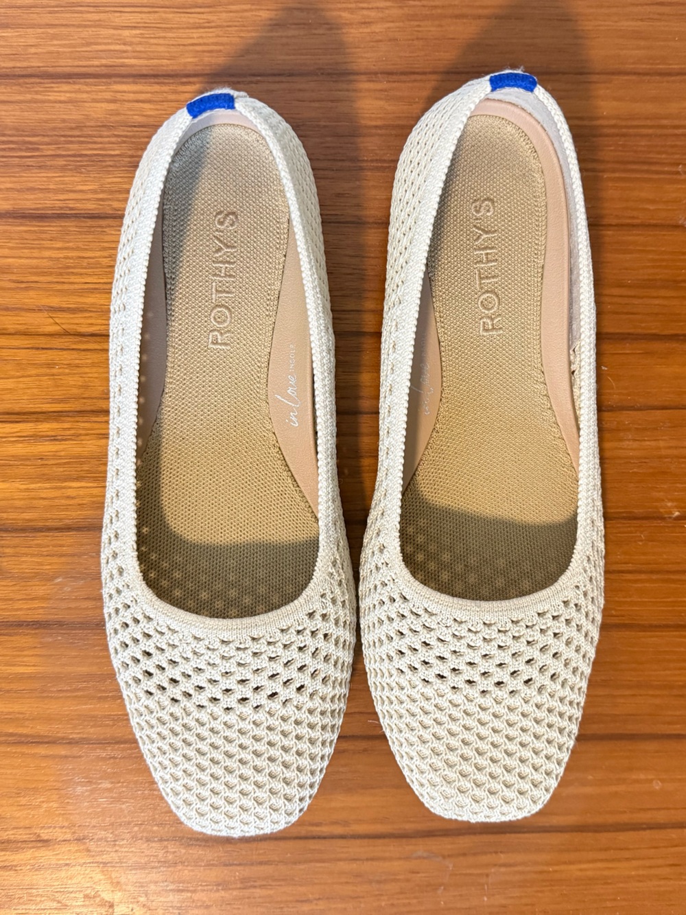 Like New Rothy’s Max Square Mesh Flats 7.5